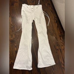 White Edikted pants. Super cool and trendy.